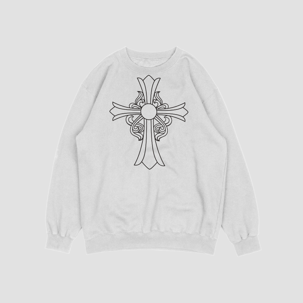 Chrome Hearts クラシックなロゴプリントスウェット クル