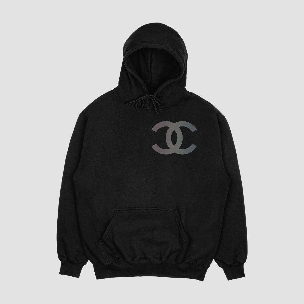 CHANEL アルファベットプリントのパーカー