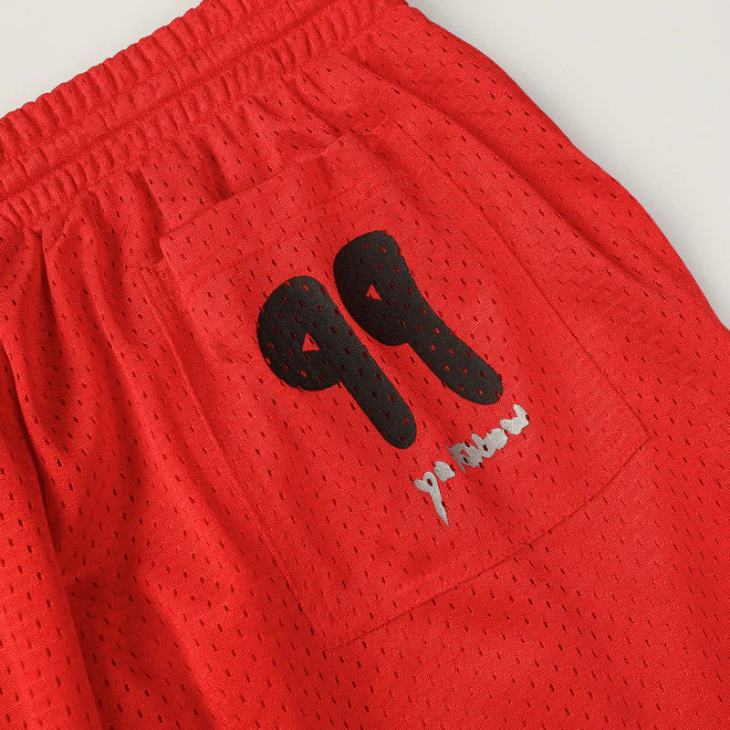 【Chrome Hearts】クロムハーツ マティボーイ グラフィティ レッドメッシュ トラックパンツ 9997