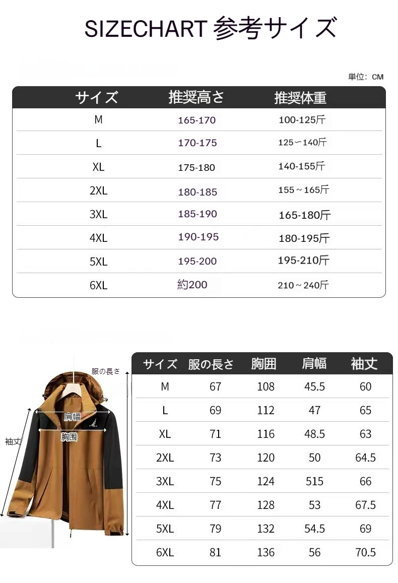 NADIGKAR  23秋冬新作トレンチコート、メンズ3色L～6XL、ウィメンズ5色L～5XL