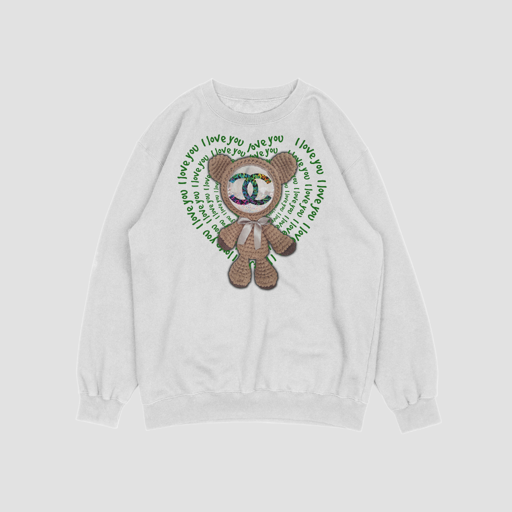 CHANELスウェット クル パーカー プリント  綿　男女兼用