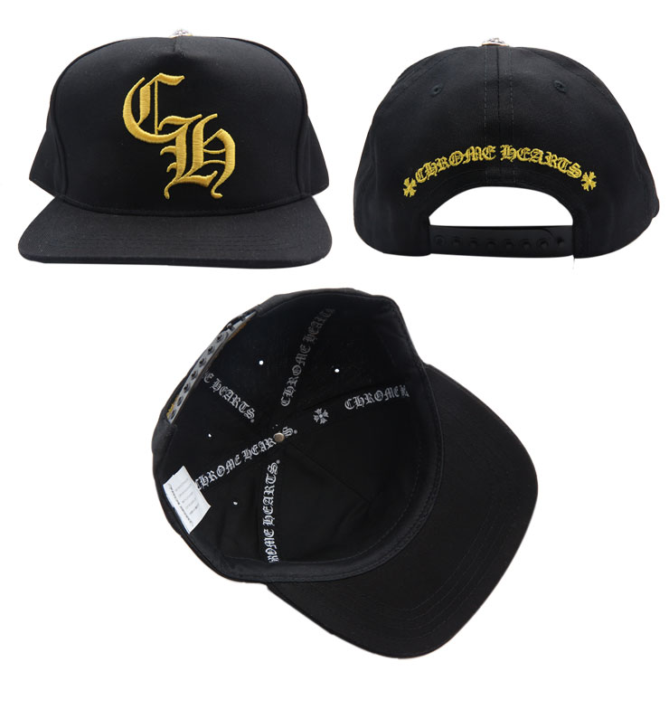 クロムハーツ ベースボールキャップ 5パネル CH ブラック（帽子）