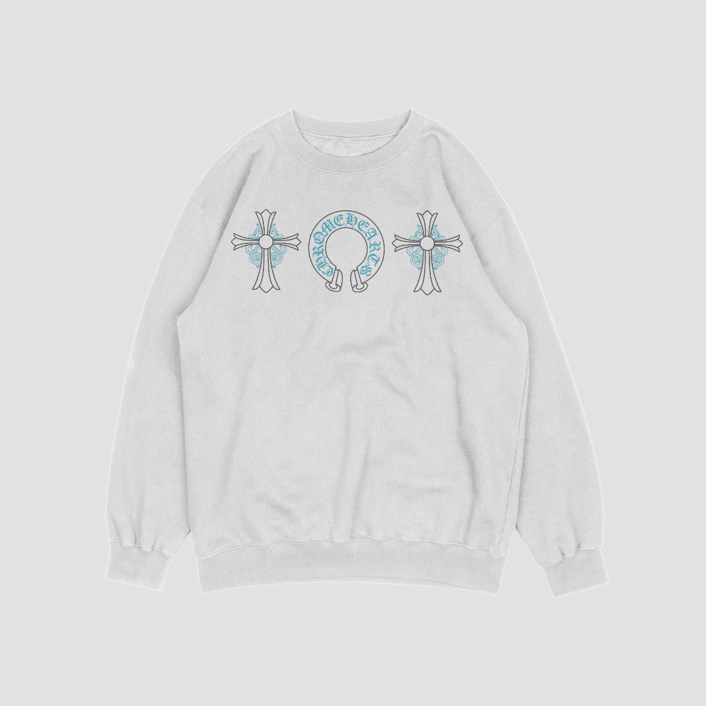 Chrome Hearts クラシックなロゴプリントスウェット クル