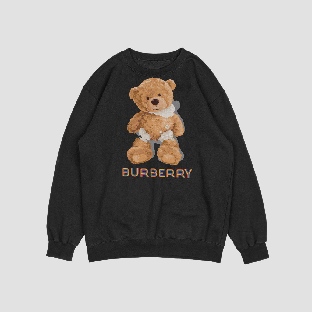 Burberryスウェット クル パーカー プリント  綿　男女兼用