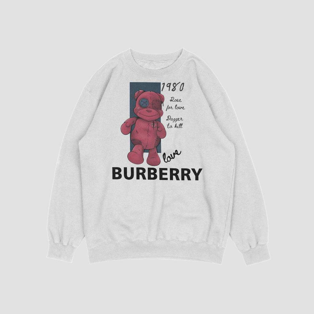 Burberryスウェット クル パーカー プリント  綿　男女兼用