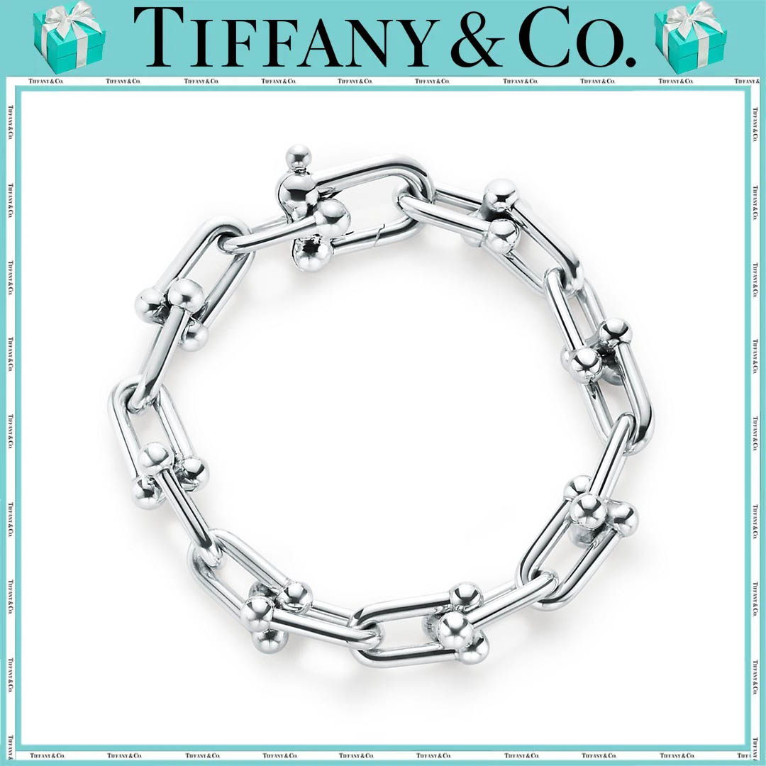ティファニー/Tiffany ハードウェア リンク ブレスレット スターリングシルバー（ラージ） 男女兼用