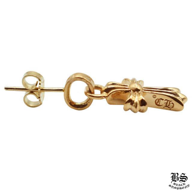 クロムハーツ CHクロスベビーファットドロップイヤリング 22K (ピアス)