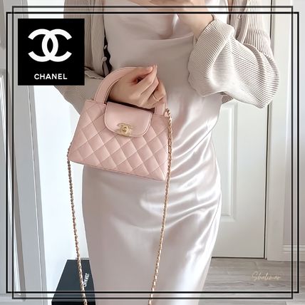 【CHANEL】 トップ ハンドル チェーン バッグ