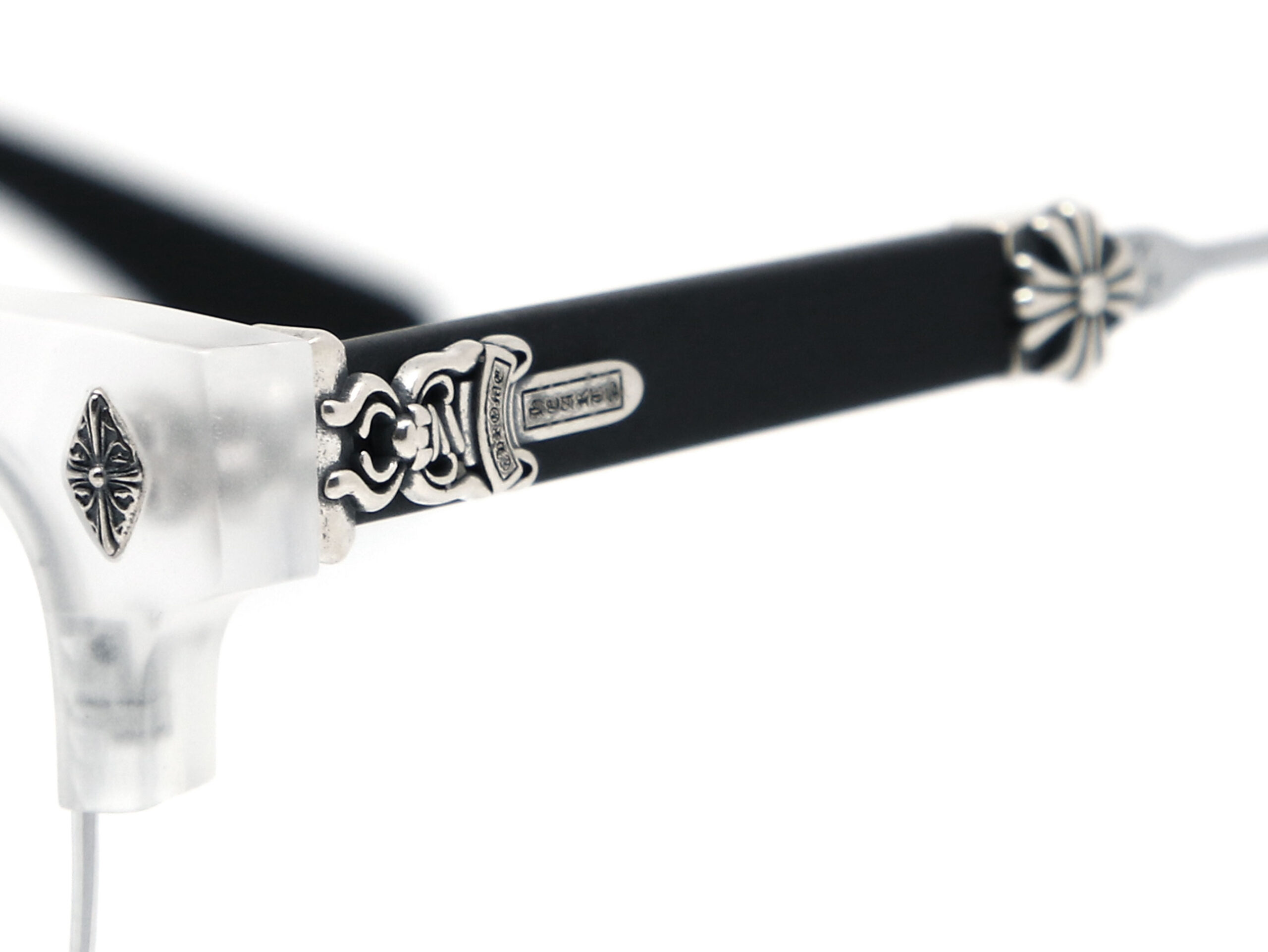 クロムハーツ メガネ度なし 伊達メガネ 眼鏡 メガネフレーム CHROME HEARTS レギュラーフィットウェリントン型 ユニセックス メンズ レディース 紫外線 UVカット ラッピング無料