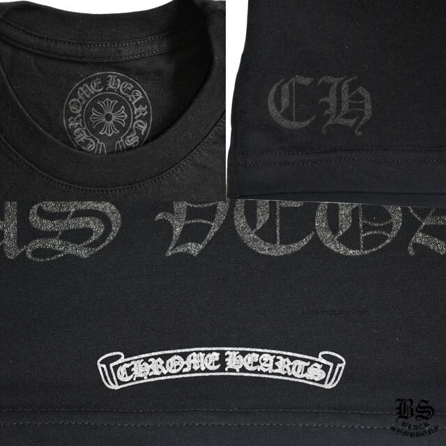 【Chrome Hearts】クロムハーツ Tシャツ グリターホースシュー ラスベガス限定 ブラック
