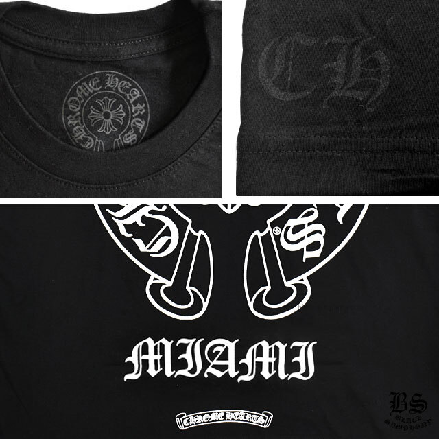 【Chrome Hearts】クロムハーツ Tシャツ ホースシュー マイアミ限定 ブラック