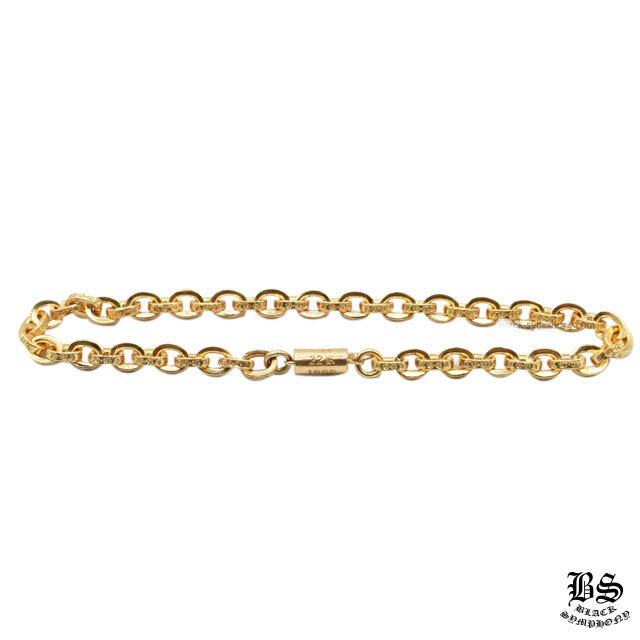 クロムハーツ ペーパーチェーンブレスレット 22K