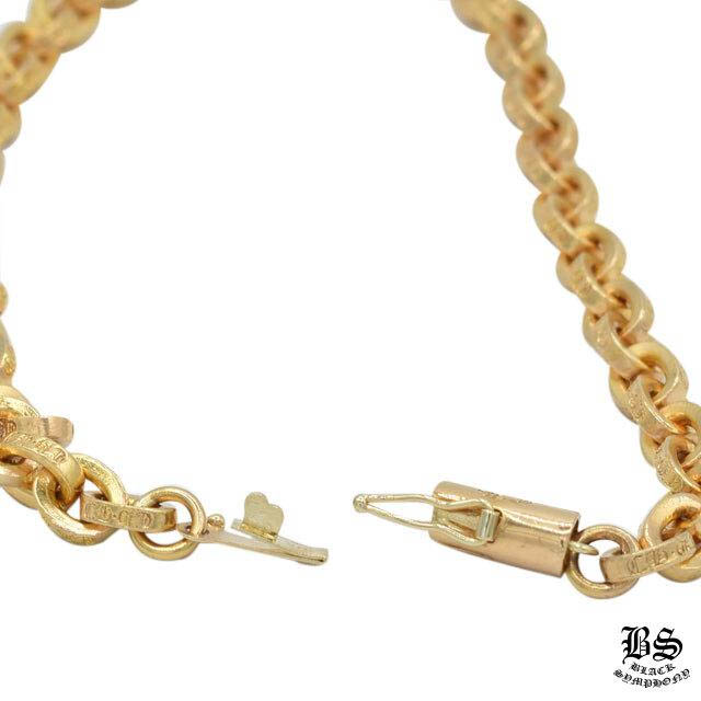 クロムハーツ ペーパーチェーンブレスレット 22K