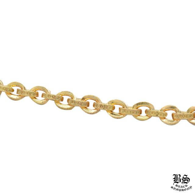 クロムハーツ ペーパーチェーンブレスレット 22K