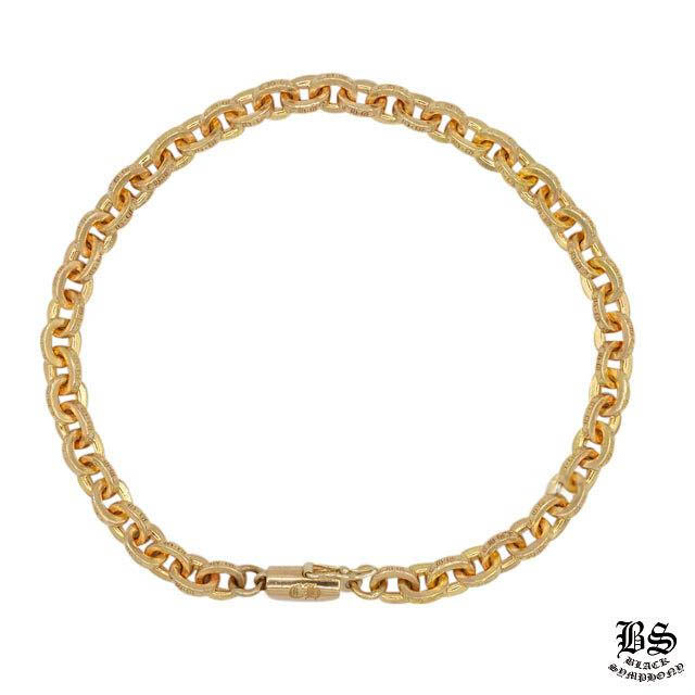 クロムハーツ ペーパーチェーンブレスレット 22K