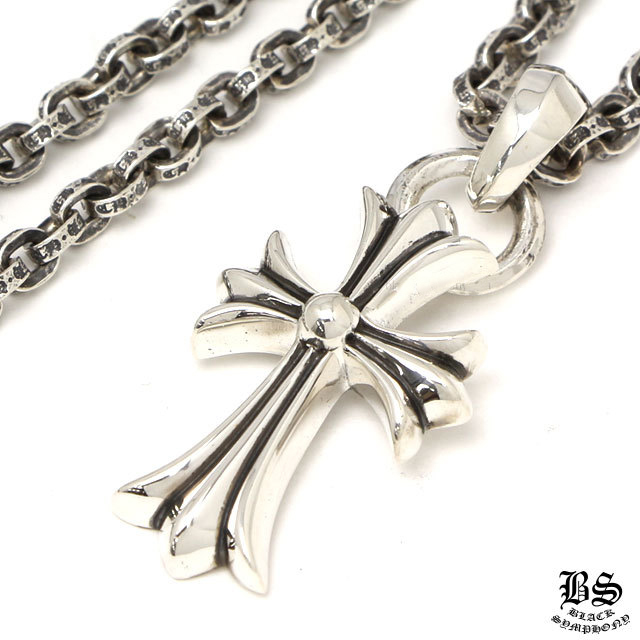 クロムハーツ CHクロスペンダント スモール with ベイル＆ペーパーチェーンネックレス20インチセット