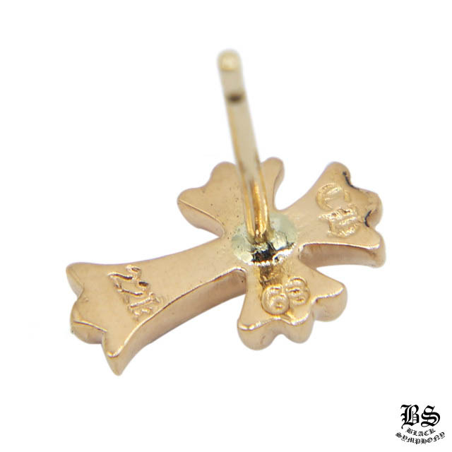 クロムハーツ CHクロスベビーファットスタッドピアス22K