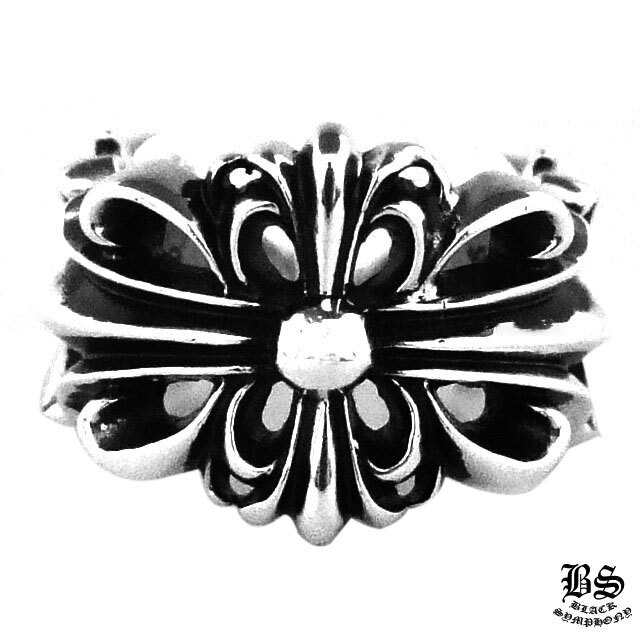 クロムハーツ ダブルフローラルクロスリング