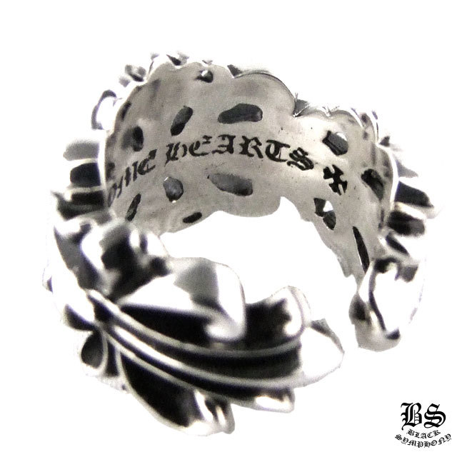 クロムハーツ ダブルフローラルクロスリング