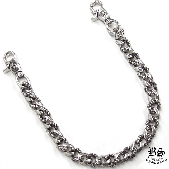 クロムハーツ ファンシーウォレットチェーン クロス ロング 2クリップ