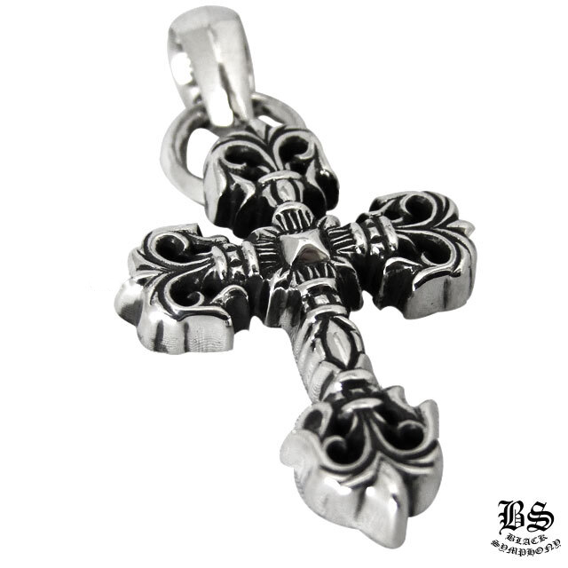 クロムハーツ フィリグリークロスペンダント XS with ベイル＆ペーパーチェーンネックレス20インチセット