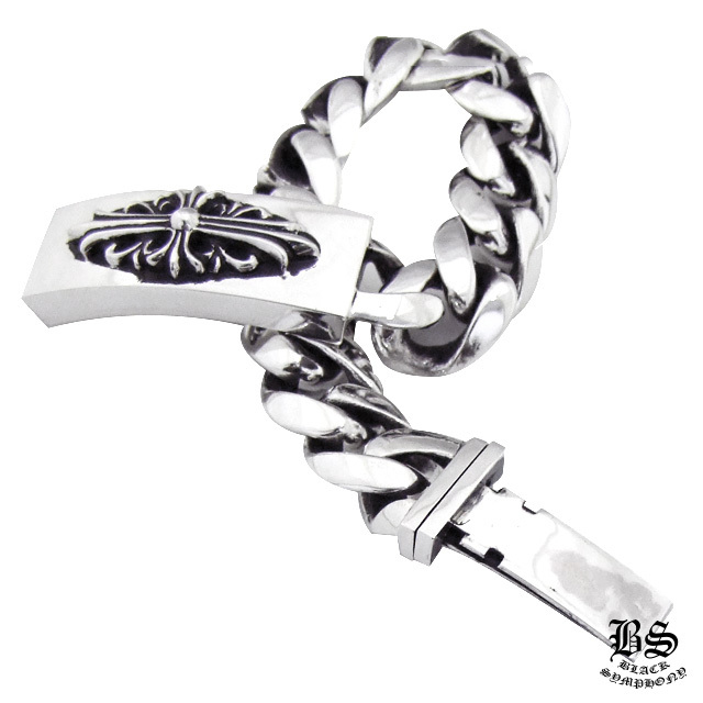 クロムハーツ フローラルクロスIDブレスレットクラシックチェーン