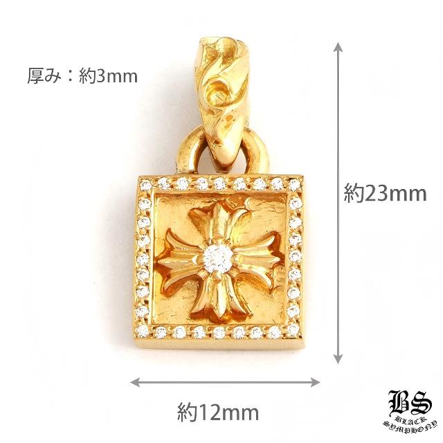 Chrome Hearts クロムハーツ フレームドCHプラスチャームwithパヴェダイヤモンド22K