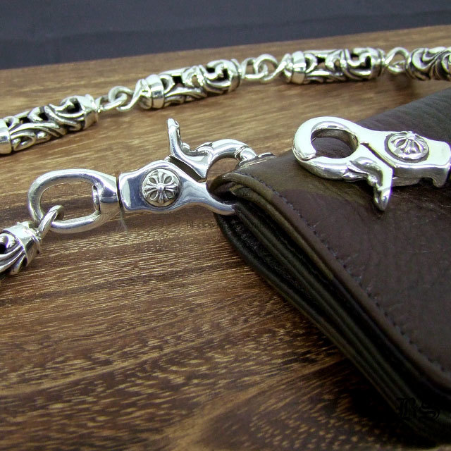 クロムハーツ ケルティック ローラー ウォレットチェーン9リンク2クリップ