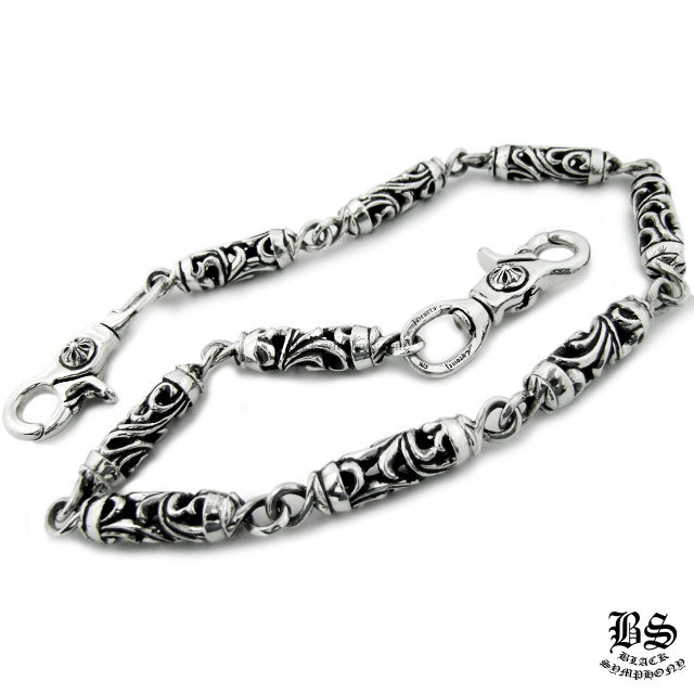 クロムハーツ ケルティック ローラー ウォレットチェーン9リンク2クリップ