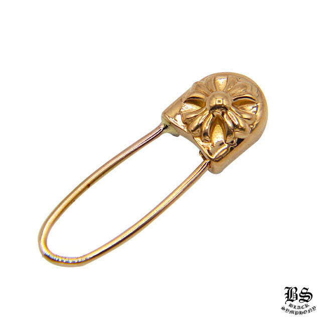 クロムハーツ CHプラスセーフティーピンスモールピアス22K