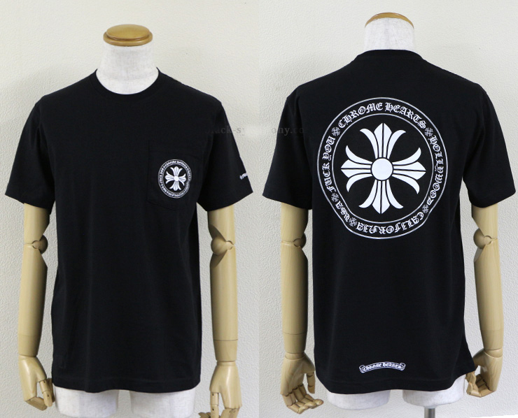 【Chrome Hearts】クロムハーツ Tシャツ CHプラス ブラック