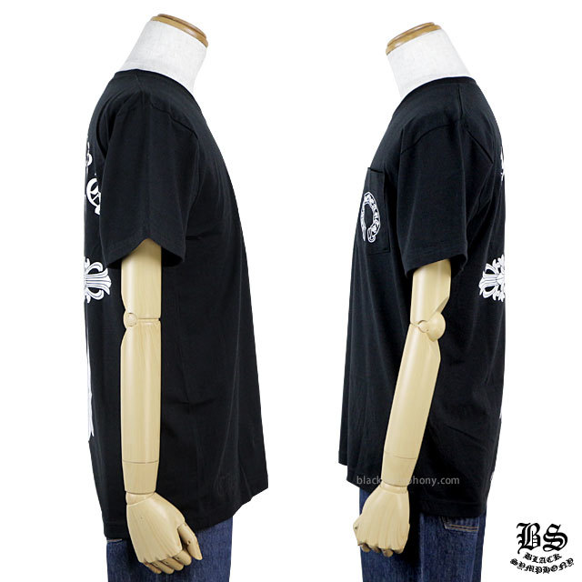 【Chrome Hearts】クロムハーツ Tシャツ フローラルクロス マリブ ブラック