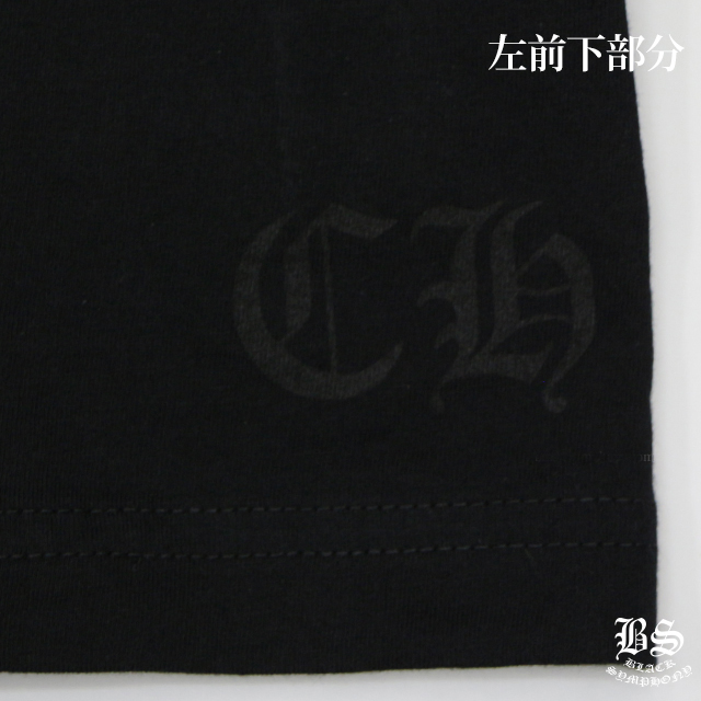 【Chrome Hearts】クロムハーツ Tシャツ ロゴブルー ブラック