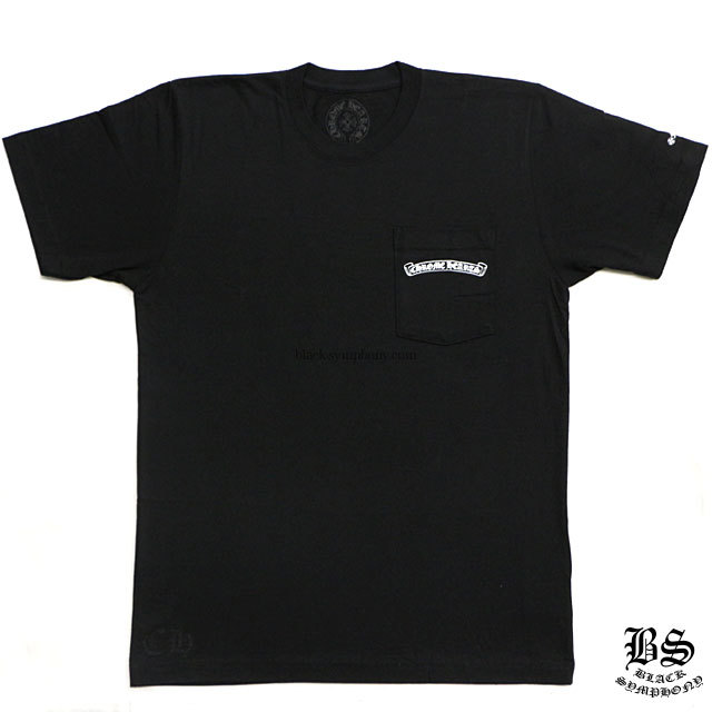【Chrome Hearts】クロムハーツ Tシャツ スクロールラベル ブラック