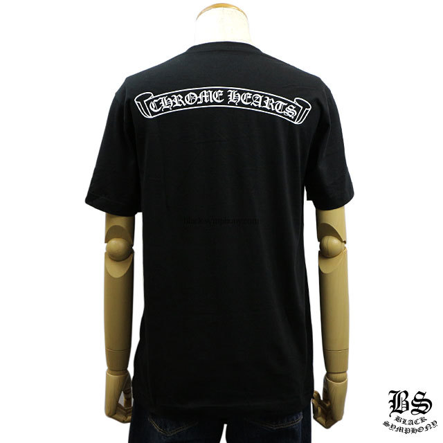 【Chrome Hearts】クロムハーツ Tシャツ スクロールラベル ブラック