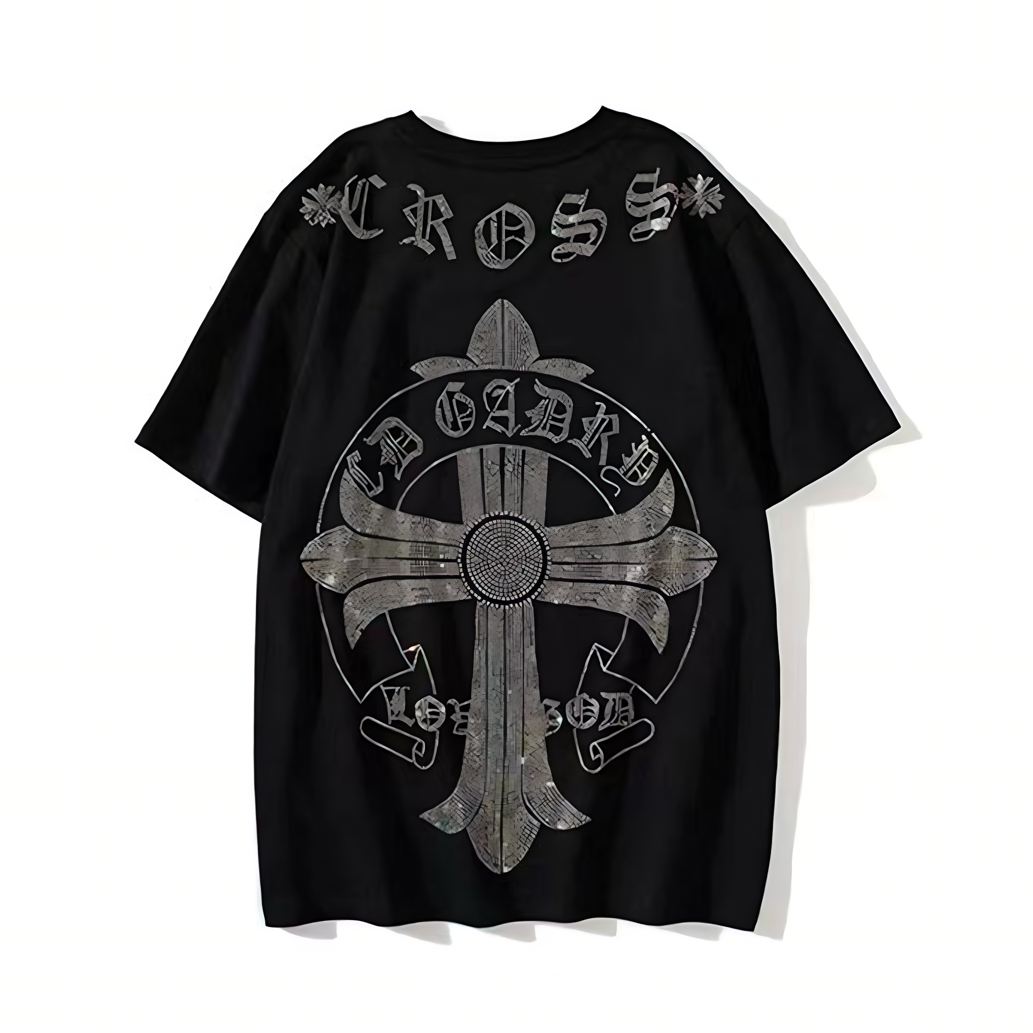 【Chrome Hearts】クロムハーツ Tシャツ サンスクリット文字 クロスラインストーン 半袖