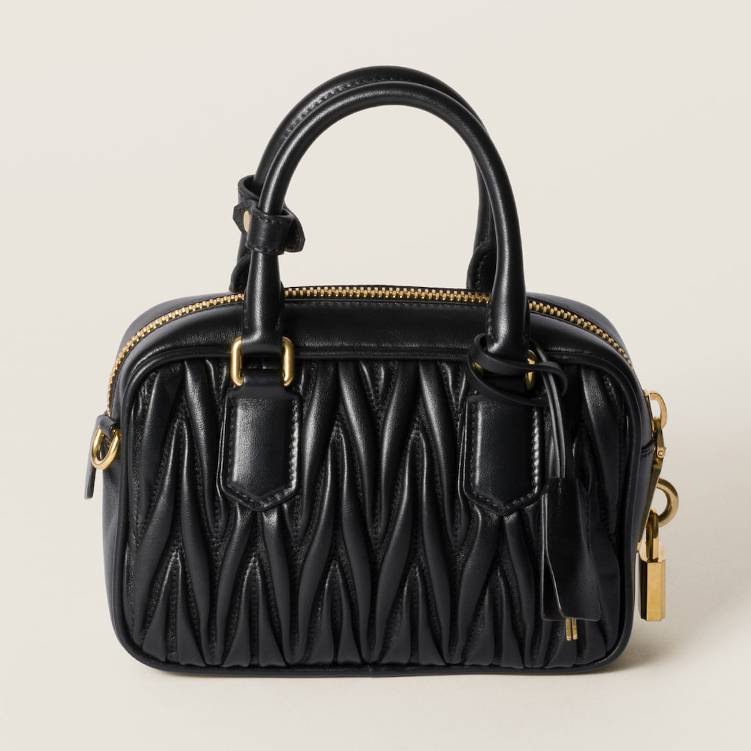 MiuMiu 2025新作 アルカディ マテラッセレザー バッグ MM