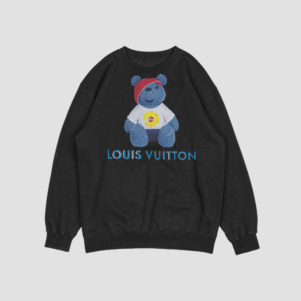 Louis Vuittonスウェット クル パーカー プリント  綿　男女兼用