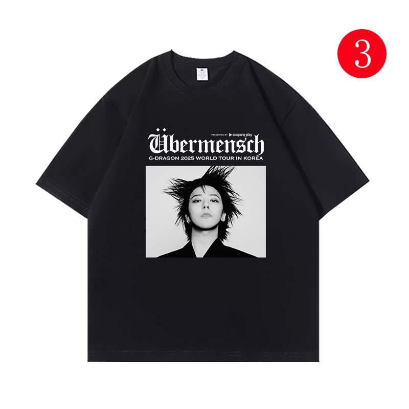 G-DRAGON権志龍世巡が5月に来日し、同シリーズ応援Tシャツスタンドアップ 半袖