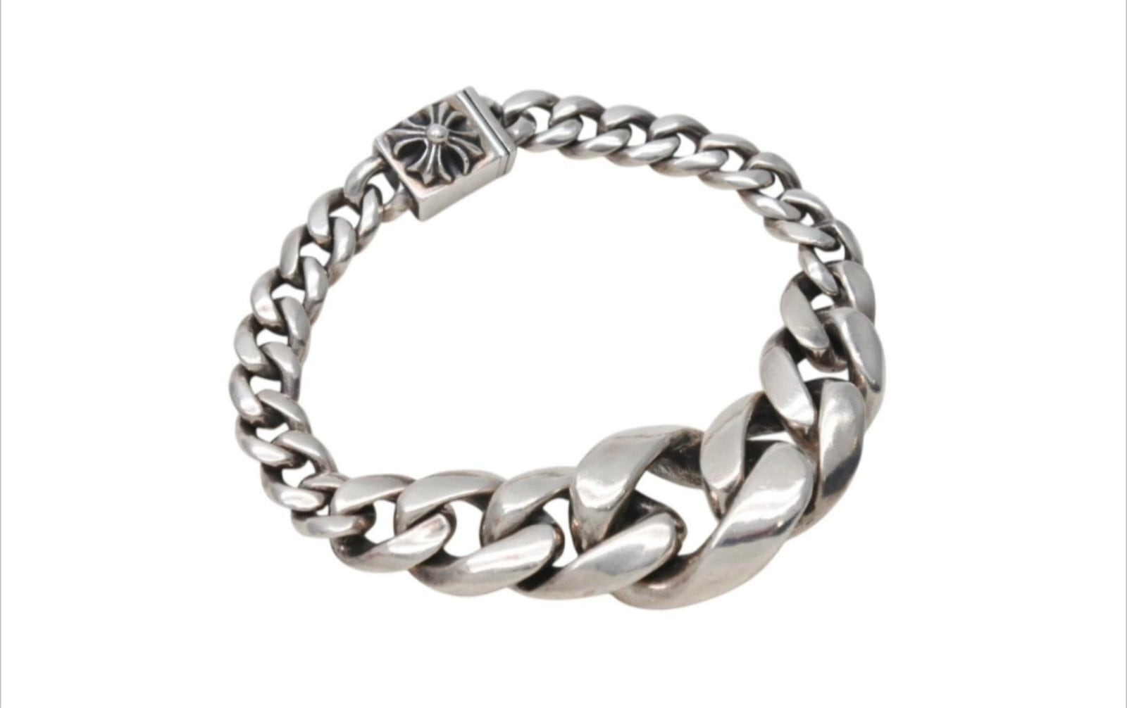 CHROME HEARTS クロムハーツ　テーパード クラシック IDブレスレットシルバー925