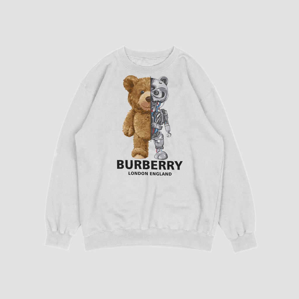 Burberryスウェット クル パーカー プリント  綿　男女兼用