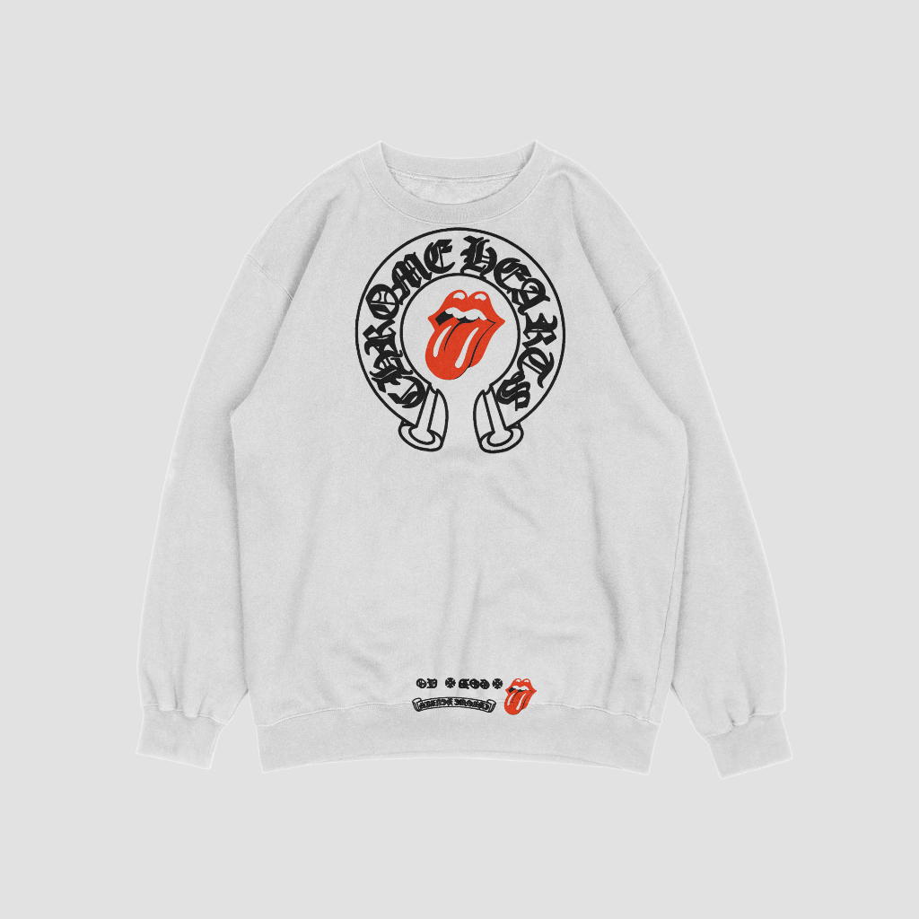 Chrome Hearts クラシックなロゴプリントスウェット クル