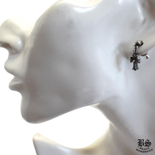 クロムハーツ タイニー スタックCHクロス ドロップピアス