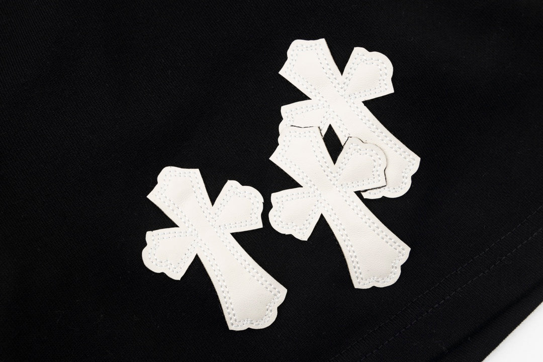 【Chrome Hearts】クロムハーツ トリプルクロス CHロゴ 刺繍ショーツ9049