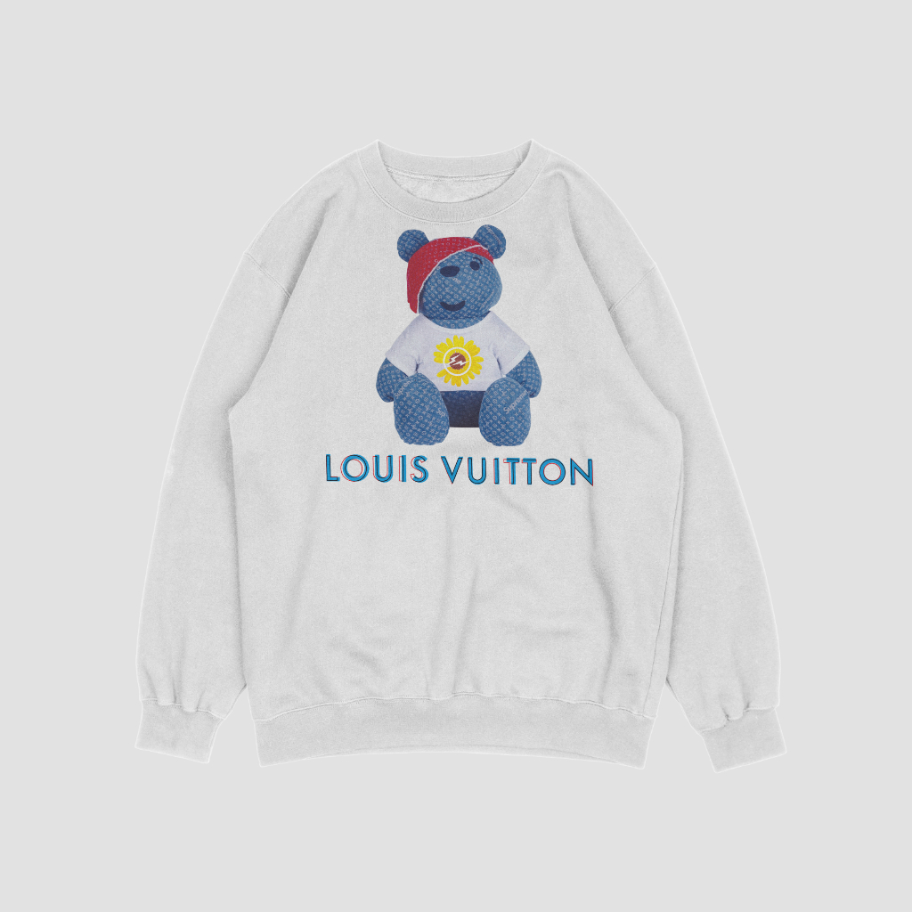 Louis Vuittonスウェット クル パーカー プリント  綿　男女兼用