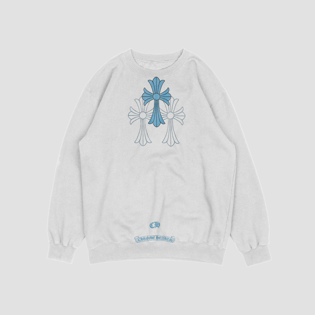 Chrome Hearts クラシックなロゴプリントスウェット クル