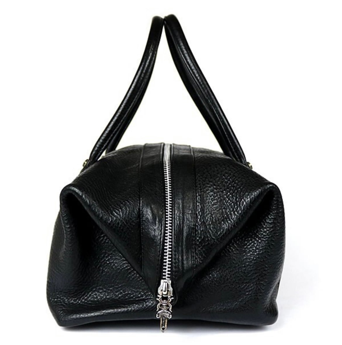 CHROME HEARTS クロムハーツ モニカ ハンドバッグ BSフレア レザー メンズ シルバー