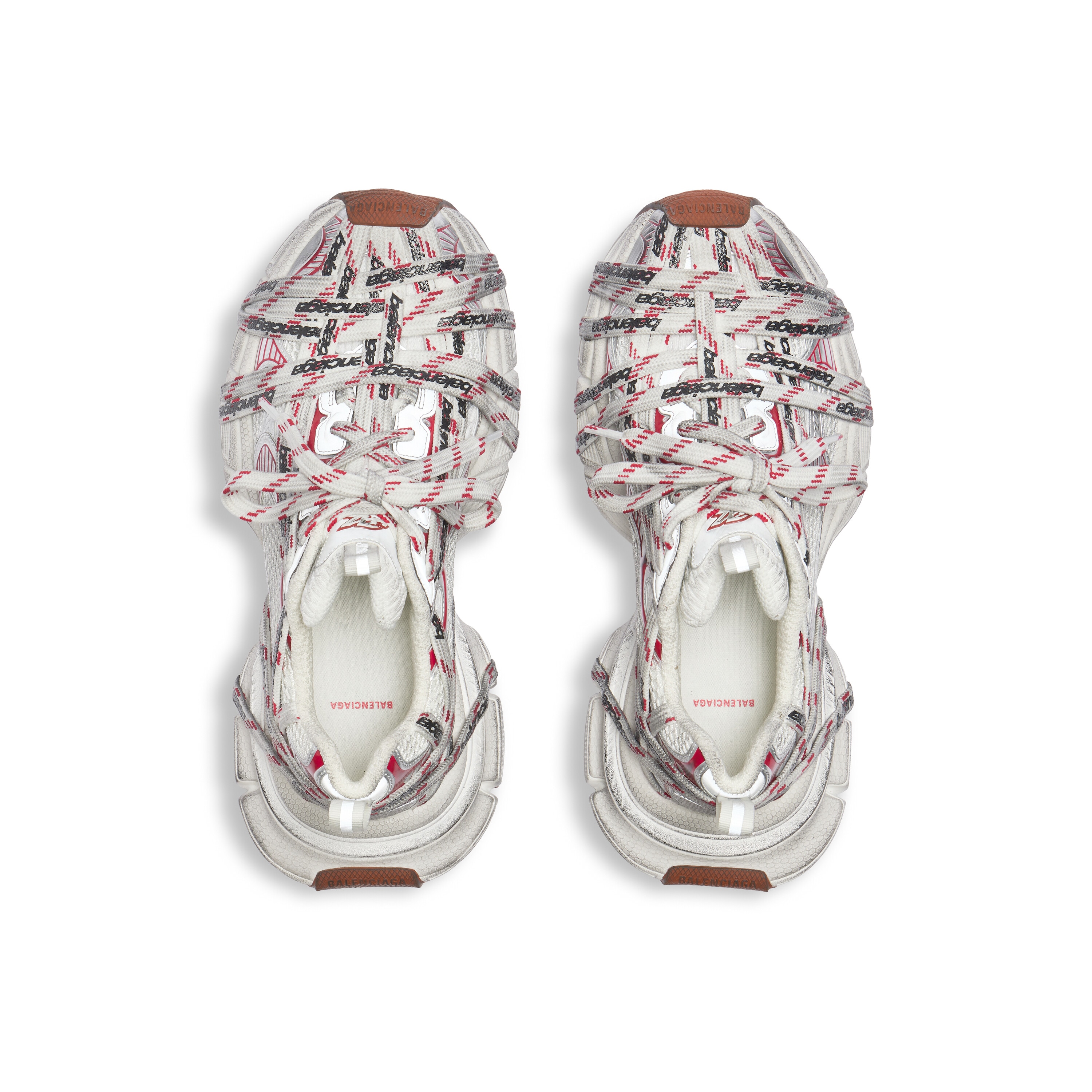 ベージュ/グレー/レッド/ブラウン の メンズ 3xl Extreme Laces Logo スニーカー