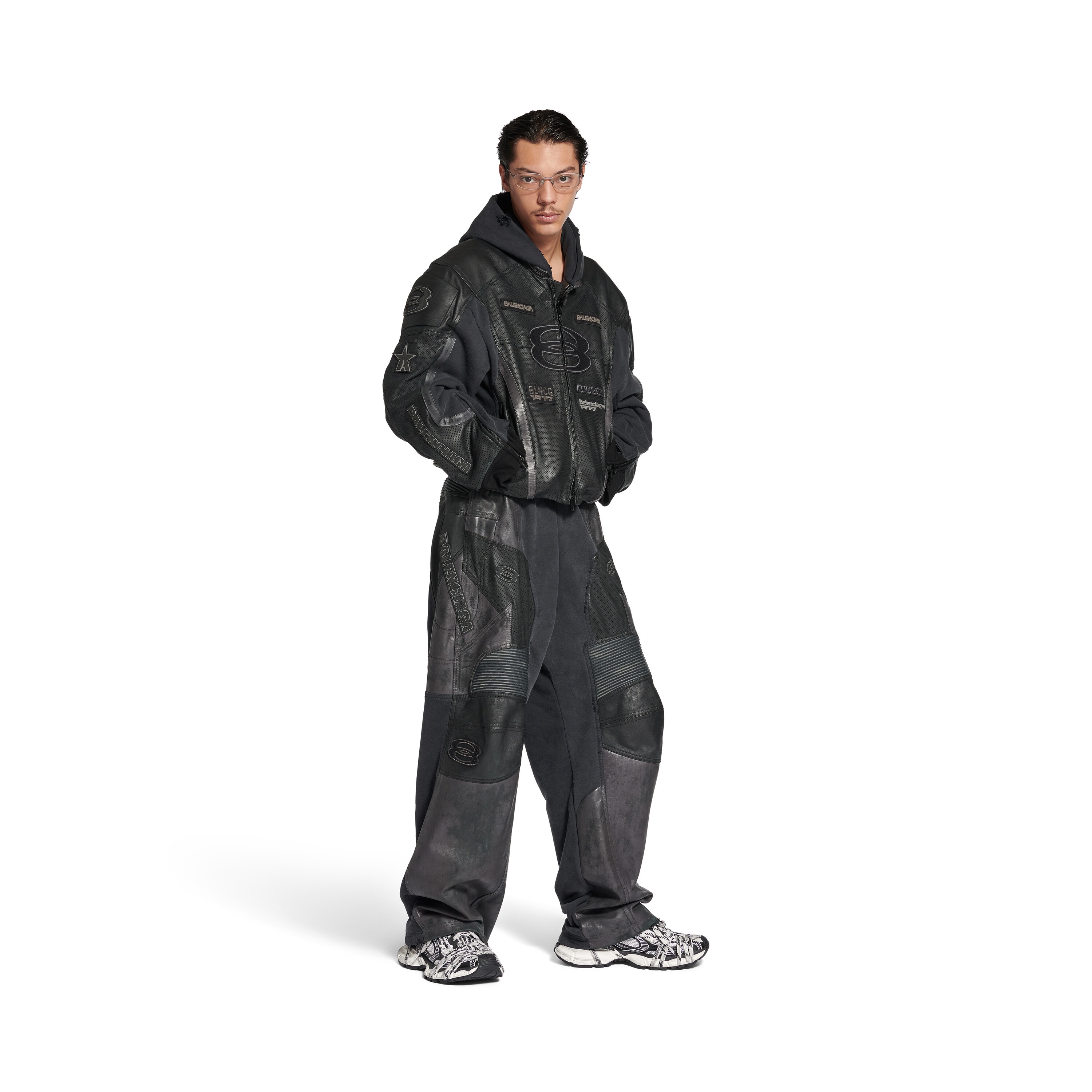 ホワイト/ブラック の メンズ 3xl Extreme Laces Logo スニーカー