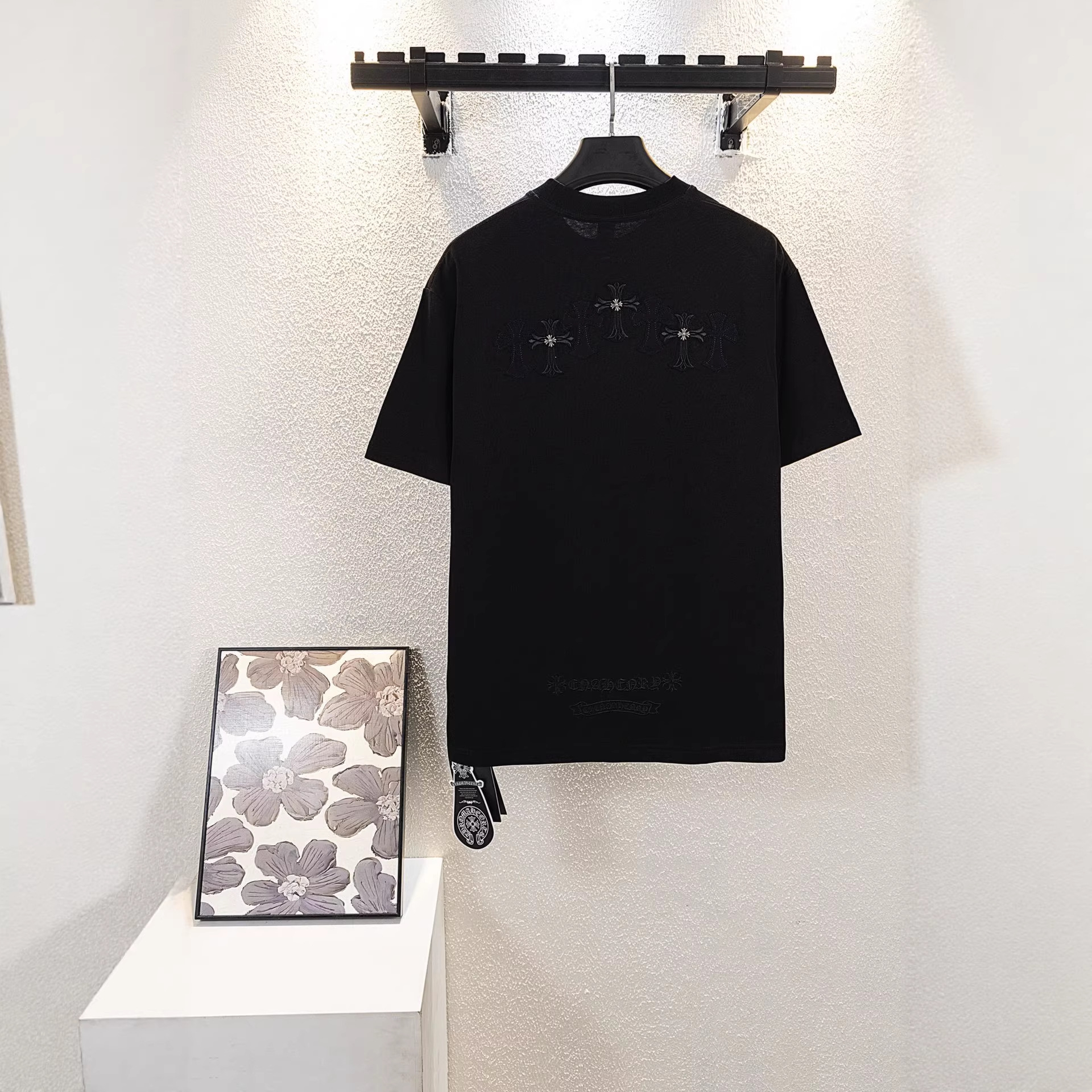 Chrome Hearts/クロムハーツ 2026SS夏新作 半袖Tシャツ 男女兼用 黑/白 CHT-26S26
